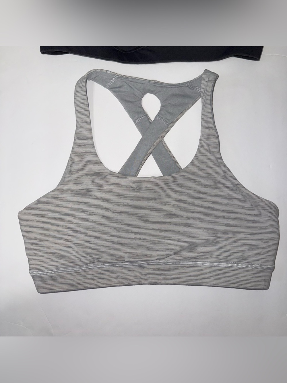 Lululemon Sports Bra Bundle Women’s Size 8 Black And Gray Lot Of 2 No Padding